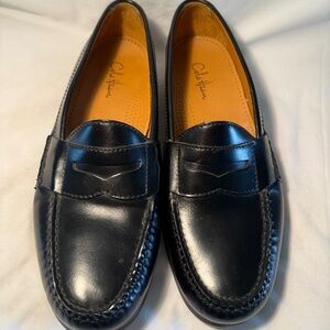 Cole Haan Black Leather Penny Loafers